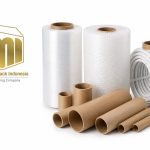 Paper core tebal gulungan atau penyangga bubble wrapping, plastic, dan material berat lainnya