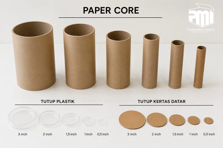 Paper Core Tube Satu Set Tutup
